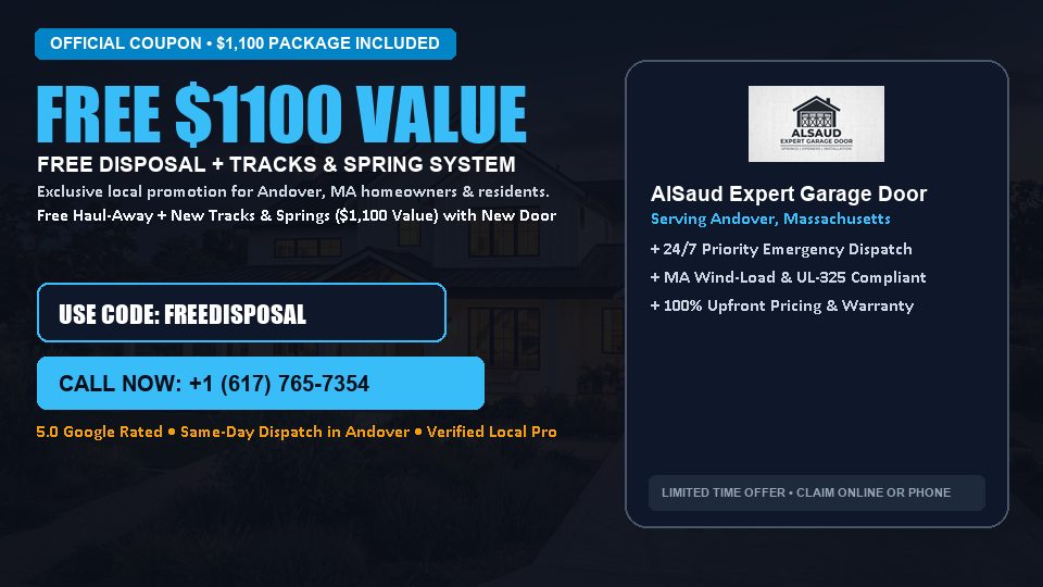 FREE Old Door Haul-Away & Heavy-Duty Tracks in Andover, MA - AlSaud Expert Garage Door